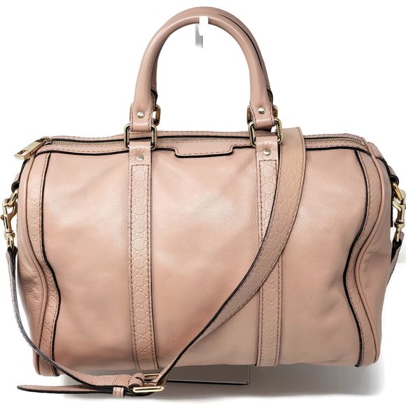 Gucci Handbags - Gucci Medium Rare Vintage Pink Boston Satchel Bag